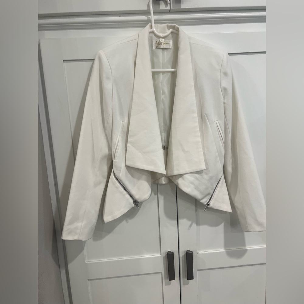 Yumi Kim White Blazer with Silver Accents